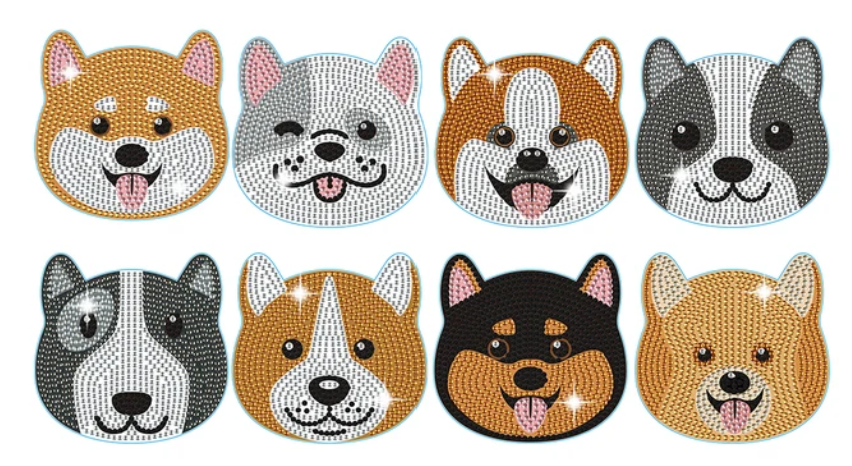 Diamond Painting Dog Coasters