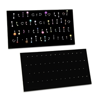 #68-Ex2 54 Clip Pendant & Body Jewelry Showcase Display Pad