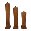 Wooden Freestanding Necklace Easel Display- 3 Piece set