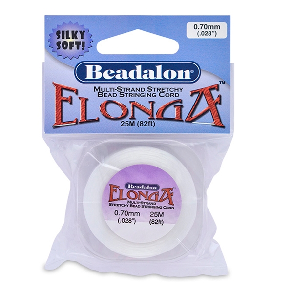 Elonga Multi Strand Stretch Cord,- 0.7 mm -White