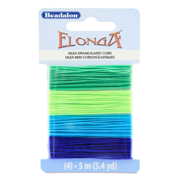 Elonga Multi Strand Stretch Cord, 0.7 mm,Multi-Color Packs