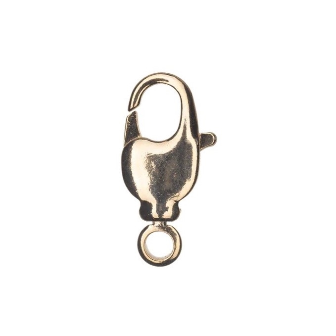 10 x 6mm Swivel Electroplated Lobster Claw - Gold