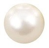 3mm Acrylic Flat Back Pearl Cabochon