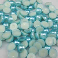 3mm Acrylic Flat Back Pearl Cabochon - Colors