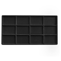 Flocked Plastic Tray Liner Insert- 12 Compartment
