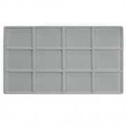 Flocked Plastic Tray Liner Insert- 12 Compartment
