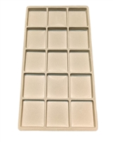 Flocked Plastic Tray Liner Insert- 15 Compartment