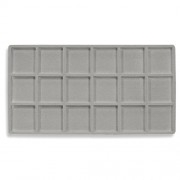 Flocked Plastic Tray Liner Insert- 18 Compartment