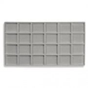 Flocked Plastic Tray Liner Insert- 24 Compartment