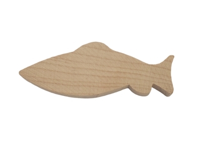 Flat Wood Shapes - 1/4" Thick - Fish