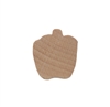 Flat Wood Shapes - 1/4" Thick - Small Apple