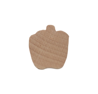 Flat Wood Shapes - 1/4" Thick - Small Apple