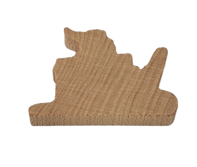 Flat Wood Shapes - 1/4" Thick - Santa