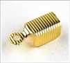4 x 13mm Ribbed Fold Over Ends