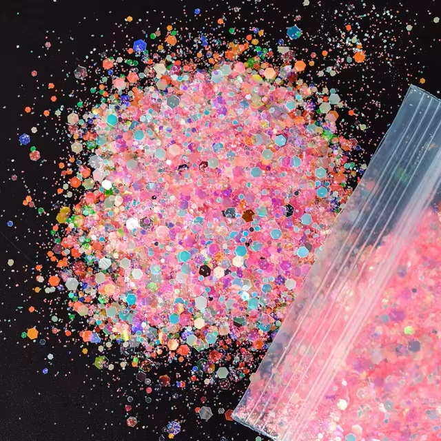 Glow in the Dark glitter - Pink