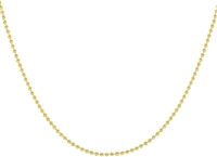 1.2mm Bead Gold Plated Finished Necklace Chain