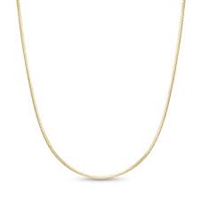 1.5mm Snake Gold Plated Finished Necklace Chain