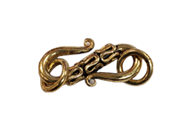 Gold Plate over Sterling Silver Bali Style S Hook