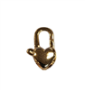 Gold Plate over Sterling Silver Heart Lobster- 13mm