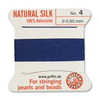 Griffin Silk Beading Thread with Attached Needle - Size 4
