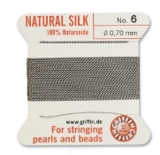 Griffin Silk Beading Thread  with Attached Needle - Size 6