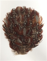 Natural Brown, Gray, & Red Pheasant Feather Pad