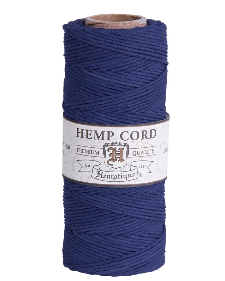 Hemptique Hemp Spool - #20 (1mm) - Navy