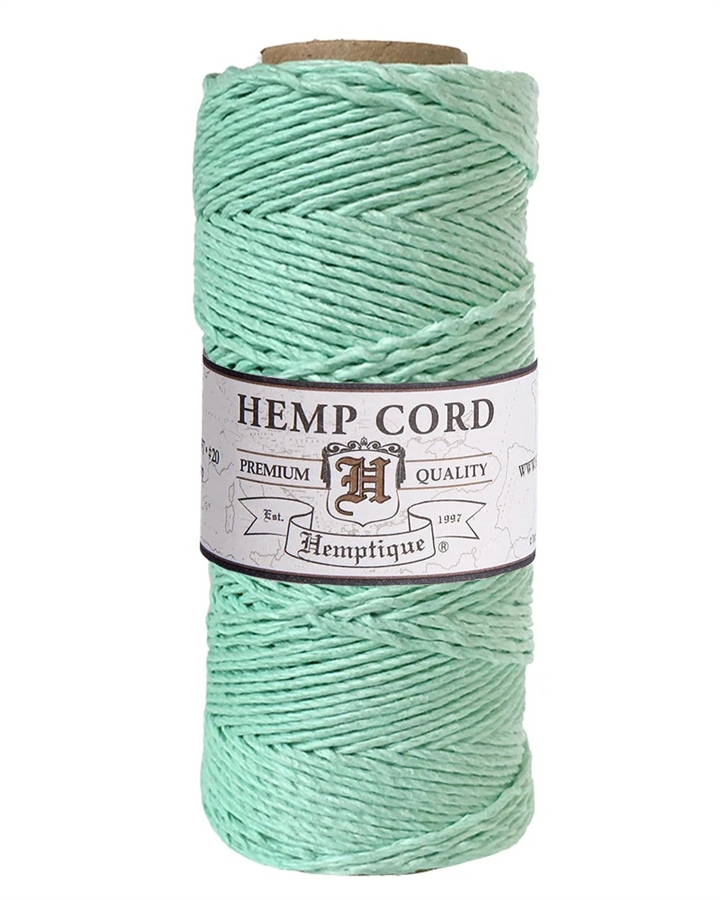 Hemptique Hemp Spool - #20 (1mm) - Sea Foam Green