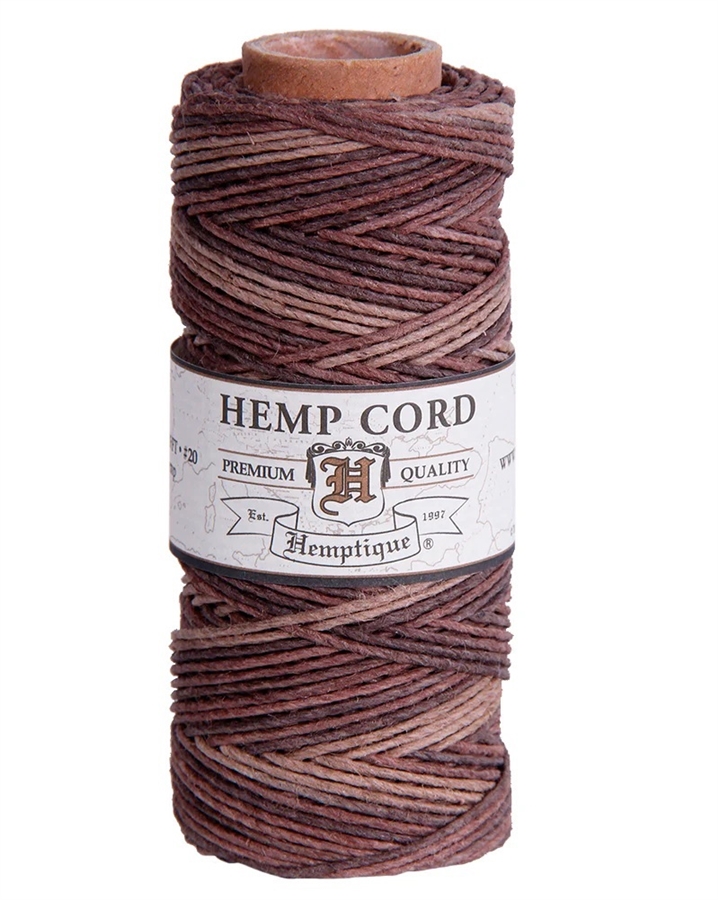 Hemptique Variegated Hemp Spool - #20 (1mm) - Earthy