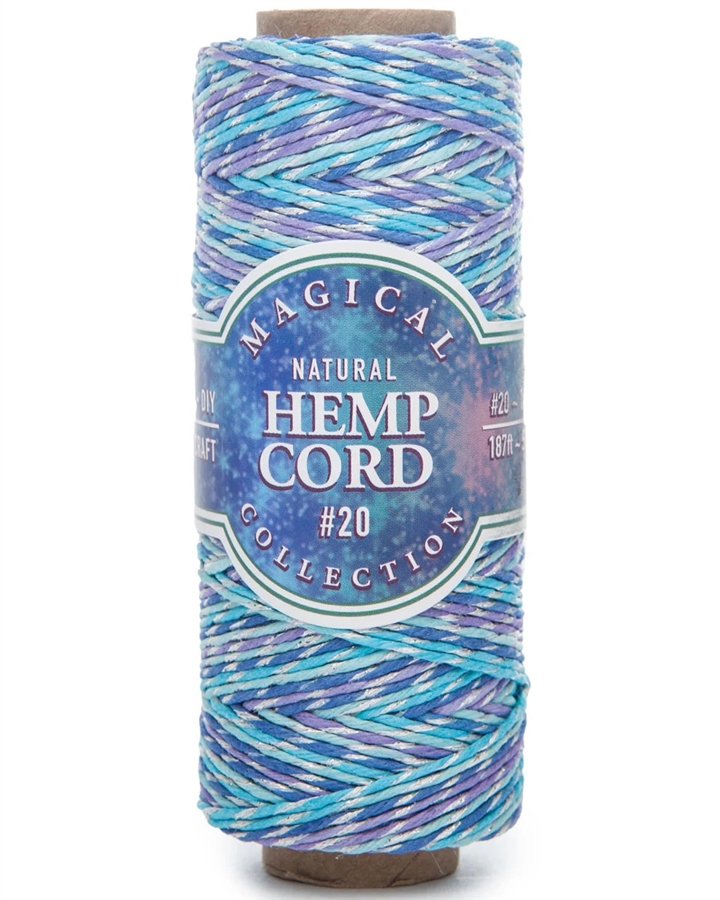 Hemptique Magical Variegated Hemp Spool - #20 (1mm) - Mermaid