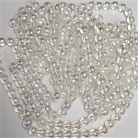 4mm Japanese Quality Acrylic Pearls - Clear Iridescent