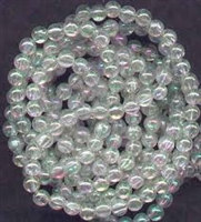 5mm Japanese Quality Acrylic Pearls - Clear Iridescent