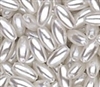 6 X 10mm Acrylic Oat Pearl