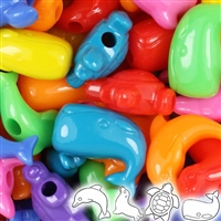 Jumbo Beads - Marine Life - Circus Multi-color