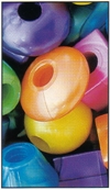 Jumbo Plastic Beads- Pearl Multi