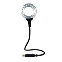 Hawk Flexible Magnifier with Lamp and USB Port - 12 LED Bulbs