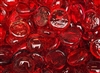 Flat Glass Marbles- ORANGE RED