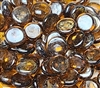 Flat Glass Marbles- TOPAZ LUSTER