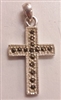 Marcasite/Sterling Silver- Plain Cross Pendant