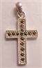 Marcasite Plain Cross Pendant/Charm