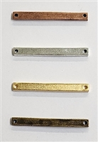 Plated Pewter Bar Connector