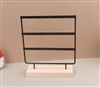 Metal Earring Display with Paintable/Stainable Base - 60 spaces