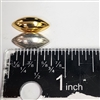 Metallized Plastic Cabochon - 18 x 8mm Navette