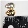 Metallized Plastic Cabochon - 18 X 13mm Pear