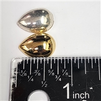 Metallized Plastic Cabochon - 18 X 13mm Pear