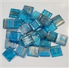 Vitreous Glass Mosaic Tiles- METALLIC TURQUOISE
