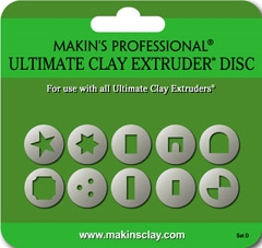 Makins Ultimate Clay Extruder Disc Set D