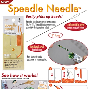 Beadalon Big Eye Beading Needles 2.5 4/Pkg