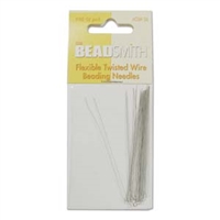 BeadSmith Flexible Twisted Wire Beading Needles - Fine, 50pc