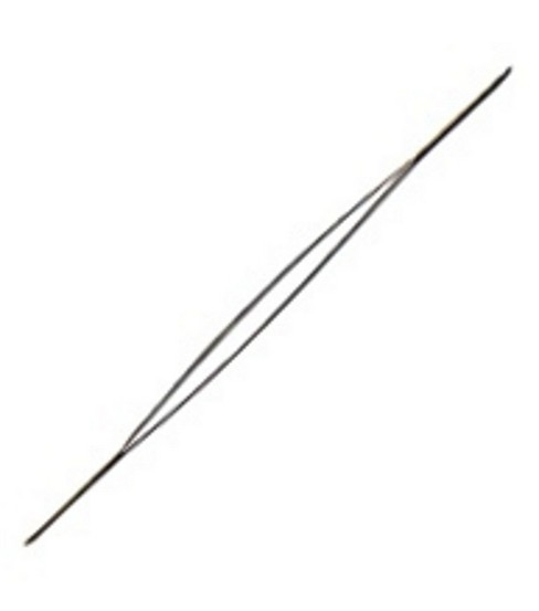 Big Eye Beading Needles: One x 5-inch needle, Stainless Steel